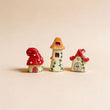 Feeendorf - Deko Miniatur-Häuschen - 3er Set - ↑ 1 - 3 cm