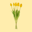 Tulip Bouquet - Orange - ‘Real Touch’ Artificial Tulips - 5 Tulip stems - 43 cm