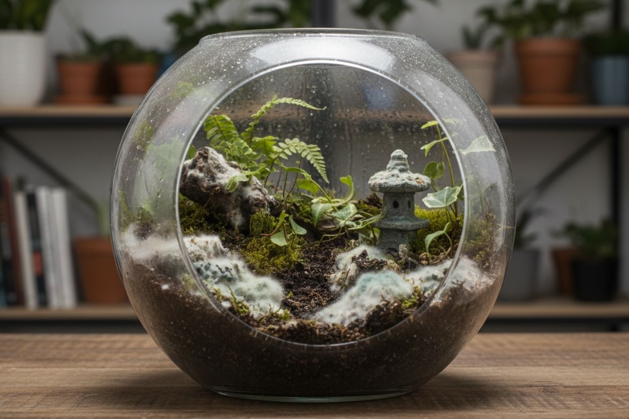 How do you handle mold in your terrarium?