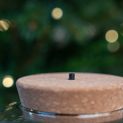 Led cork for terrarium bottle garden