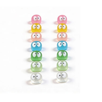 Minis - Set mit 14 - Miniaturfiguren - Glow in the dark - Multicolor - ↑ 1 cm