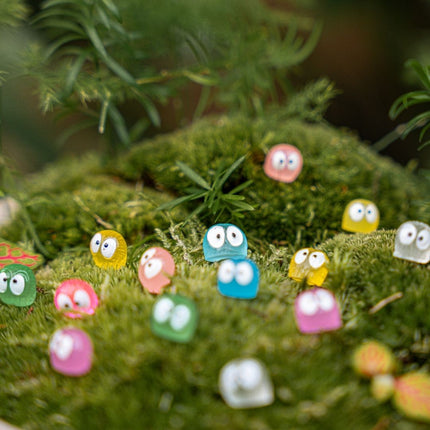Minis - Set mit 14 - Miniaturfiguren - Glow in the dark - Multicolor - ↑ 1 cm