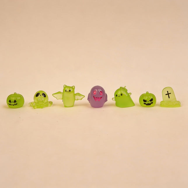 Spooky Squad - Decorative Miniature Figures - Halloween - Glow in the Dark - Set of 7 - ↑ 1–2 cm