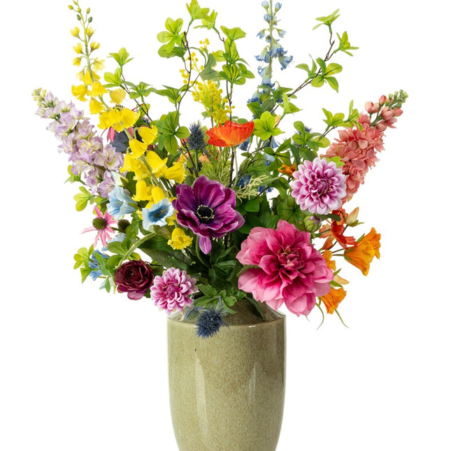Kunstblumenstrauß - Bold & Bright Deluxe - Real Touch - 16 Stiele - ↑ 85 cm