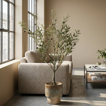 Artificial Olive tree in pot - Artificial plant - UV - 90 cm