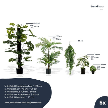 Urban Jungle L - Bündelprodukt - Kunstpflanzen
