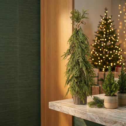Artificial Cedar mix tree in pot - ↑ 90 cm