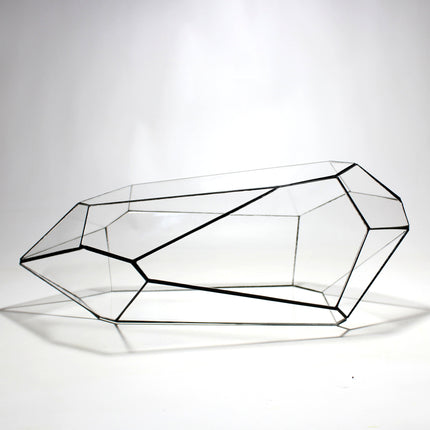 Geometrisches Terrarium - Nano Planter - Vivarium - ↑ 47 x 21 x 17,5 cm (LxBxH) - Glas