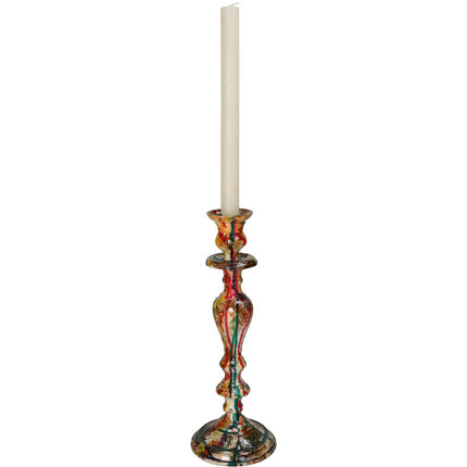 Candleholder - Painted Multicolor - ↑ 33 cm