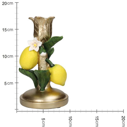 Kerzenhalter - Zitrone ↑ 18 cm