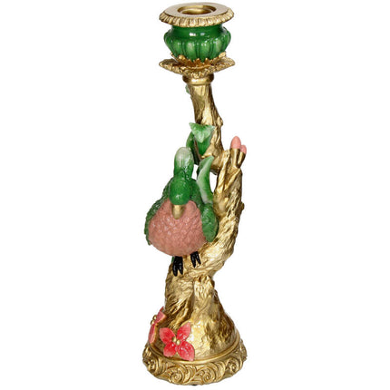 Candleholder - Green Bird - ↑ 34 cm