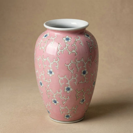 Rosa Porzellanvase Ø17,5 ↑27,5 cm