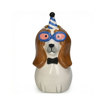 Kerzenhalter Hund Dolomit Multi  Ø7,3 ↑14,4cm