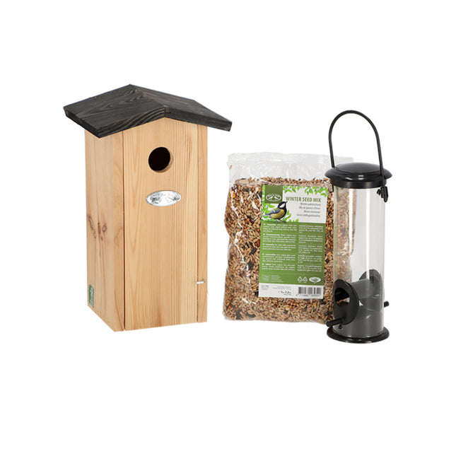 Meisenpaket - Vogelhaus und Vogelfutter - Gartenaccessoires