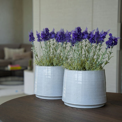 Lavendel - 6 Stück - Kunstpflanzen - Bundle-Set