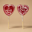 Love Pop - Heart-Shaped Lollipop with message - Strawberry