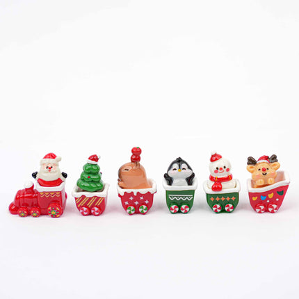 Mini Christmas Train set - 12 pcs - Miniature figurines ↔ 1-3cm