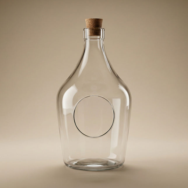 Terrarium bottle with cork - Open terrarium Ø 16 cm ↑ 30 cm