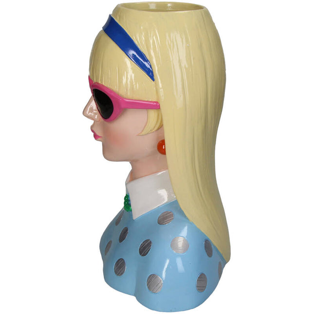 Vase Fashion Lady ‘Lyana’ 23x16x29cm - Wasserdicht - Dekorative Vase/Topf