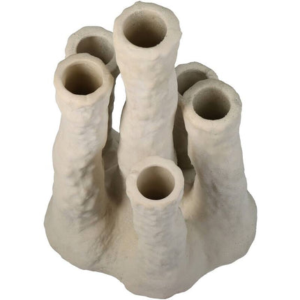 Coral flower holder – Ecru – Multi-spout vase