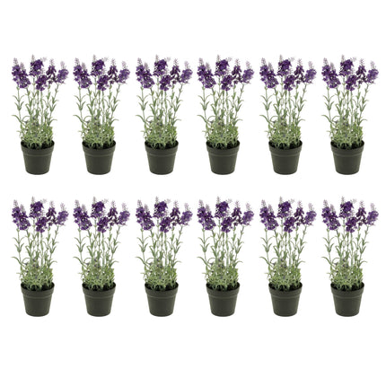 Artificial Lavender - Purple plant in pot - Artificial plant - 28 cm