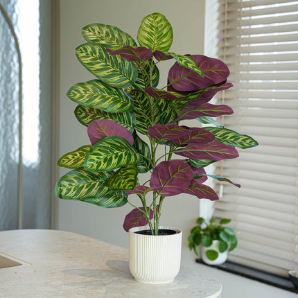 Calathea Bush im Topf - Kunstpflanze - 65 cm