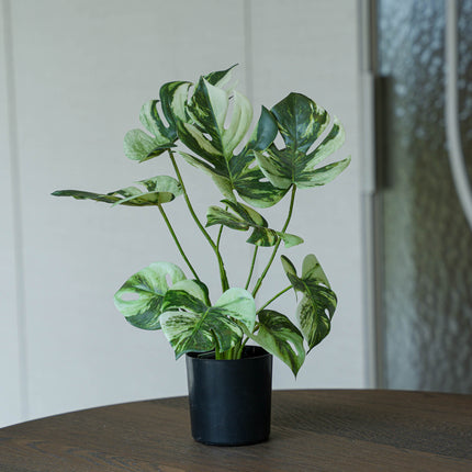 Monstera bush in pot 40cm - Artificial plant