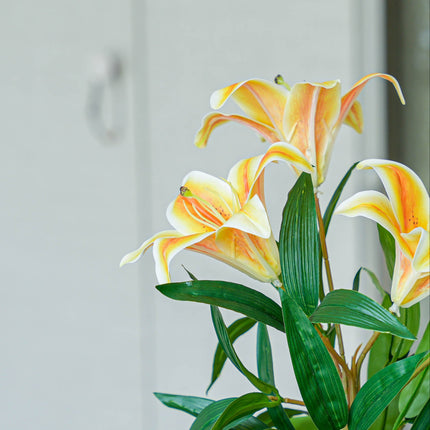 Lilie orange 3er-Set - Bündelprodukt - Kunstpflanzen
