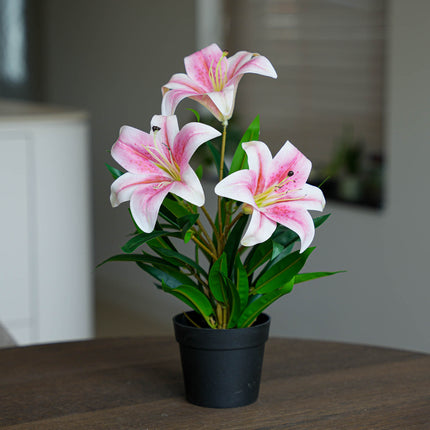 Lily pink 3 pcs - Bundle product - Artificial plants