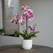 Artificial Orchid Vanda 60 cm - Old pink in pot - Artificial plant