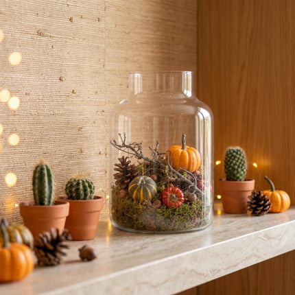Herbst Terrarium Little Milky Ø 17cm ↑ 25cm Medium Kit