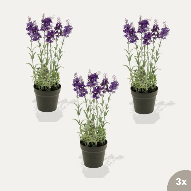 Lavendel 3 Stück - Kunstpflanzen - Bündel