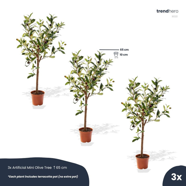 Olive mini 3pcs - Bundle product - Artificial plants