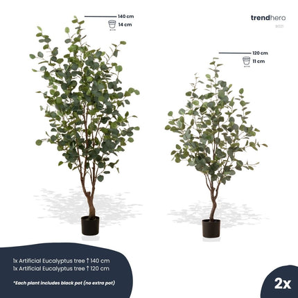 Eukalyptus Mix 2er-Set - Bündelprodukt - Kunstpflanzen
