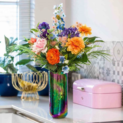 Kunstblumenstrauß „Colorful Bloom Deluxe“ – Real Touch – 70 cm – 18 Stiele