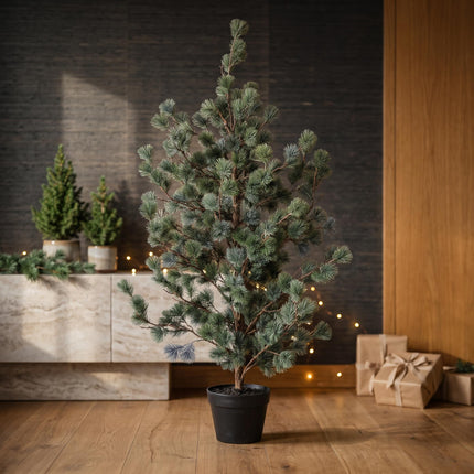 Kiefer baum (Cedar Pine) 80, 120 & 150 cm - Kunstpflanze im Topf