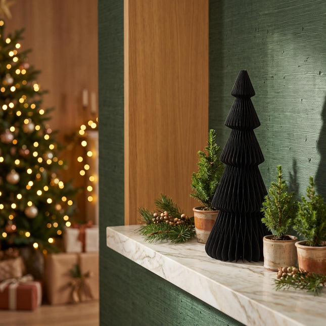 Paper tree - Foldable - Black - 50cm
