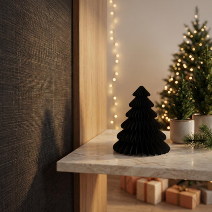 Paper tree - Foldable - Black - 15cm