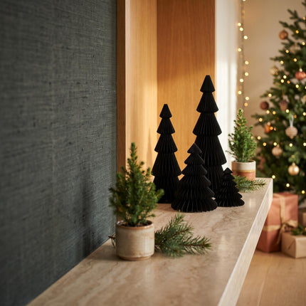 Paper tree - Foldable - Black - 50cm