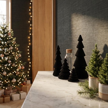Paper tree - Foldable - Black - 40cm