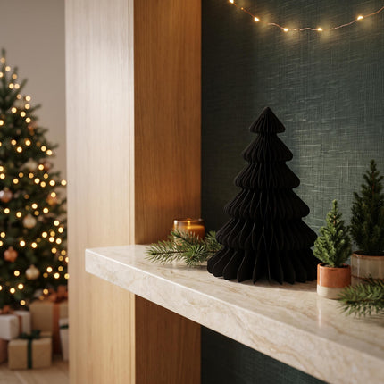 Paper tree - Foldable - Black - 40cm