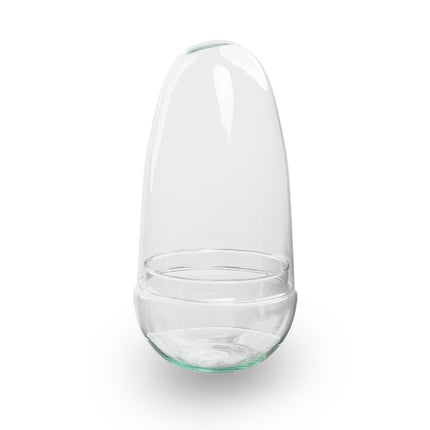Terrarium bottle ‘Egg’ – Two-part glass dome – Closed terrarium Ø 12 cm ↑ 25 cm