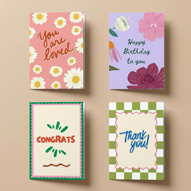 Grußkarte - A6 Klappkarte - Mit persönlicher Nachricht