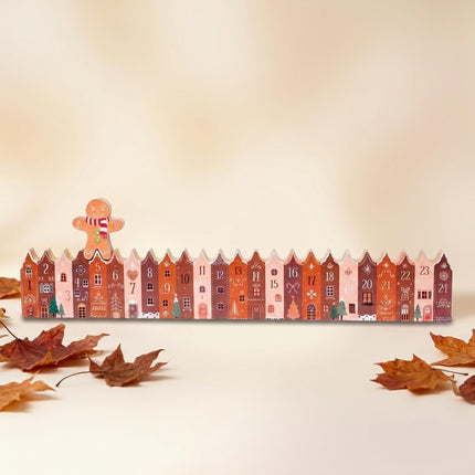 Advent calendar - Gingerbread - Houses - Wood