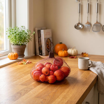 Apfel Malus - 20 Stück - 3 Größen - Kunststoff - Rot - Orange