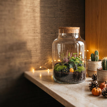 Halloween Terrarium Milky - Trick or Treat Village -  Ø 21cm ↑ 30cm