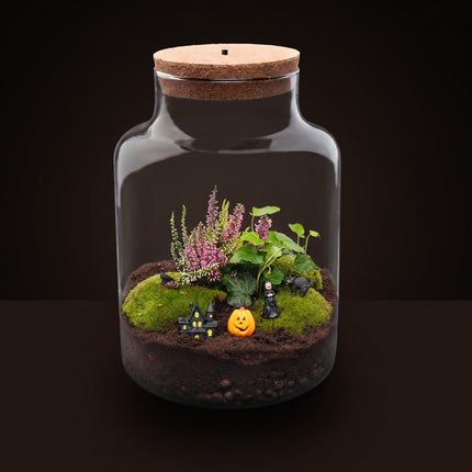 Halloween Terrarium Milky - Trick or Treat Village -  Ø 21cm ↑ 30cm