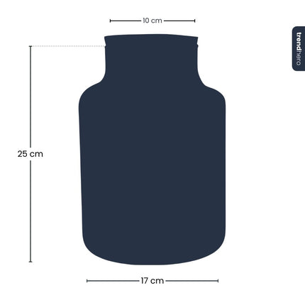 Terrarium Flasche ‘Little Milky’ - inkl. LED-Korken - Geschlossenes Terrarium Ø 25 cm ↑ 17 cm