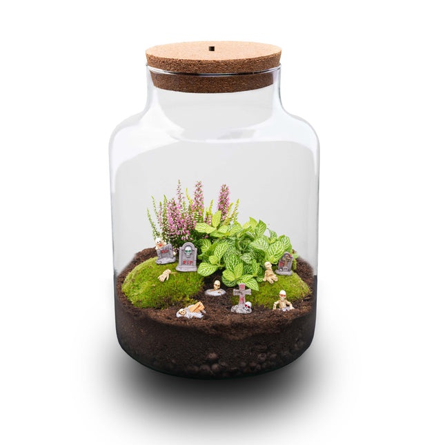 Halloween Flaschengarten Milky - Haunted Cemetery - Ø 21cm ↑ 30cm