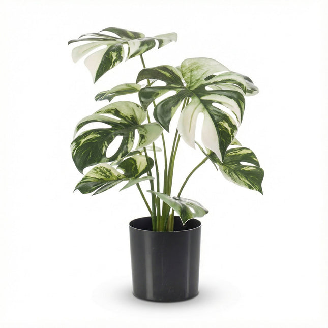 Monstera Busch im Topf 40 cm - Kunstpflanze